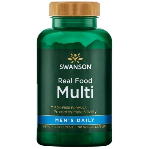 Swanson Ultra Real Food Multi Men's Daily Мультивитамины на каждый день для мужчин 90 веганских капсул
