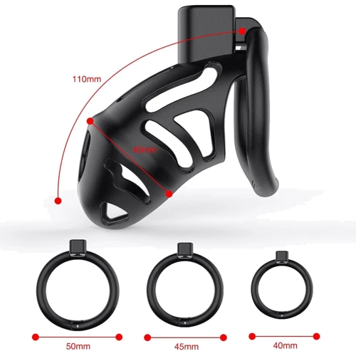 Клетка для пениса LOCKINK Sevanda Plastic Penis Chastity Cage - Black