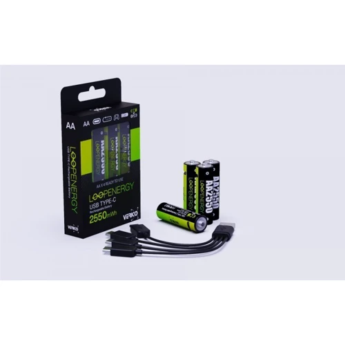 Verico Loop Energy AA USB Type-C 1700mAh (1UDBT-A1WEAC-NN) фото 2
