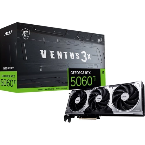 Відеокарта MSI GeForce RTX 5060 Ti 16GB VENTUS 3X OC (G506T-16V3C)