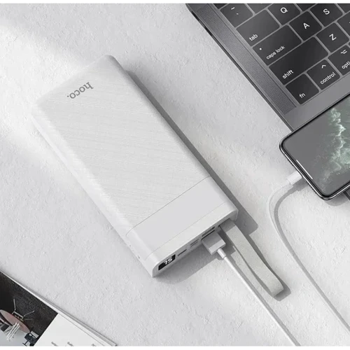 Внешний аккумулятор Hoco Power Bank 30000mAh J73 Powerful White: Особенности С дисплеем, Компактный размер