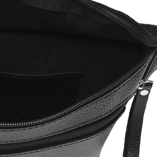 Жіноча поясна сумка Ricco Grande чорна (1L948-black): Фактура матова, Зерниста