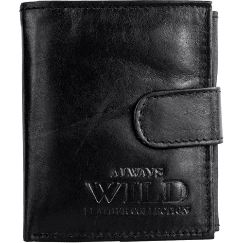 Мужское портмоне Always Wild черное (DNKN0036L-SCR3179-bl)