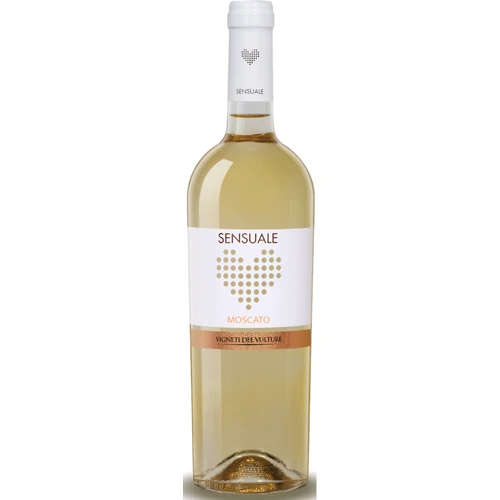 Вино игристое "Sensuale" Moscato Basilicata IGP, белое полусладкое, 0.75л 10% (STA8019873824875)