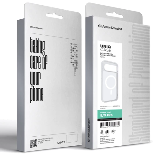 Чехол для телефонов ArmorStandart Uniq Case Magsafe Clear for Google Pixel 9 / 9 Pro (ARM80911): Тип накладка на заднюю часть