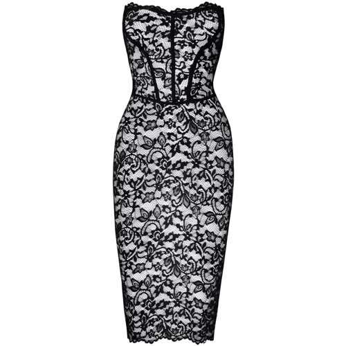 Платье Noir Handmade F301 Catalyst lace up midi dress Вlack, XXL