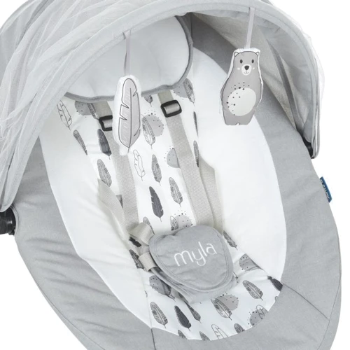 Убаюкивающий центр El Camino ME 1074 Myla Soft Gray: Тип укачивающий центр