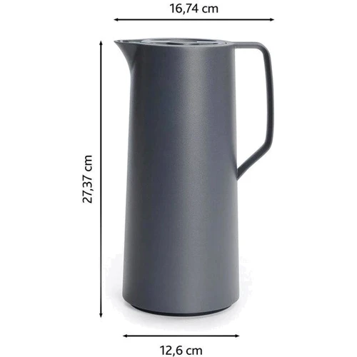 Термос Термокувшин Tefal Motiva 1 л темно-серый (N4170110): Дополнительно 16.74 x 12.6 x 27.37 см