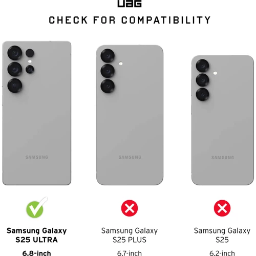 Чохол для телефона Urban Armor Gear UAG Pathfinder Clear with Magnet Bundle Active Lava Lanyard для Samsung S938 Galaxy S25 Ultra: Сумісність Samsung S938 Galaxy S25 Ultra