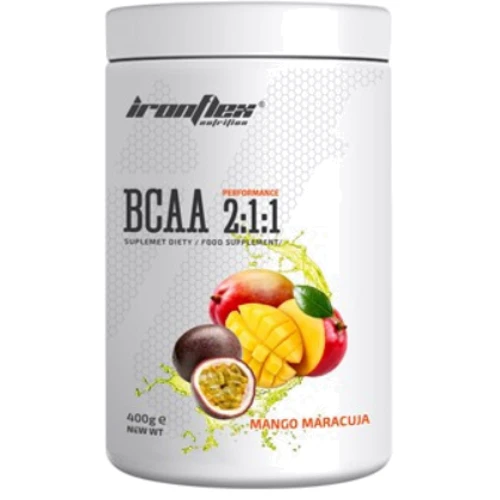 Аминокислота для спорта IronFlex Nutrition BCAA Performance 2-1-1 400 g /80 servings/ Mango Maracuja