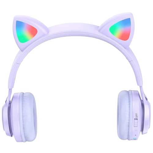 Наушники Hoco W39 Cute Cat Ear Violet: Тип конструкции накладные