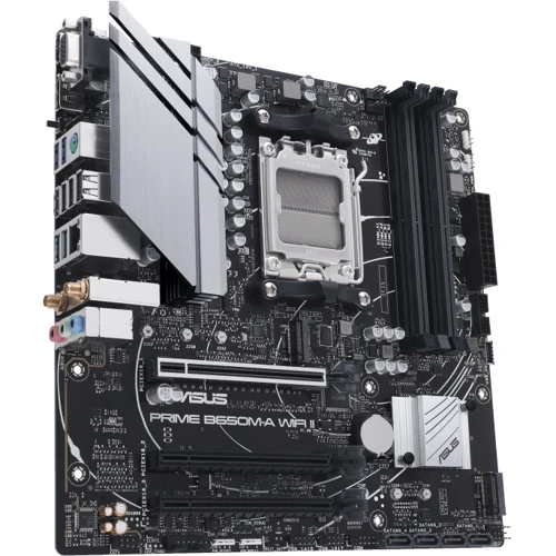 ASUS PRIME B650M-A WIFI II: Разъемы на плате SATA 3.0, M.2