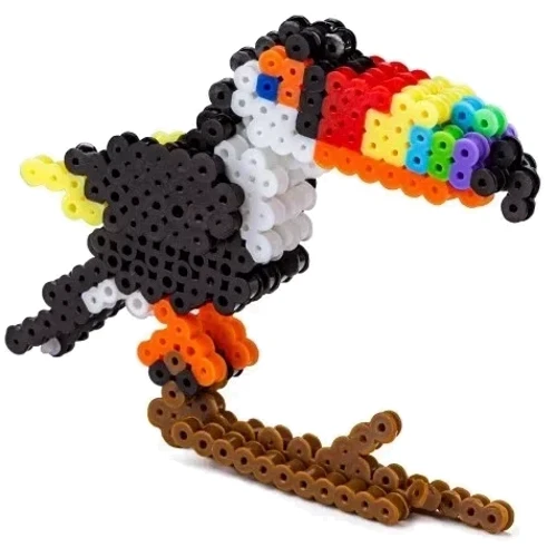 Термомозаїка Yirun Iron Beads: Птахи, 6 фігурок, 3000 деталей (ET19B)