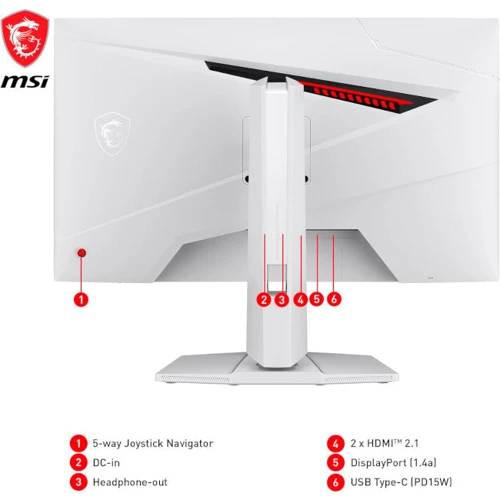 Монитор MSI MAG 274URFW (9S6-3CC29H-278): Стандарт VESA 75x75