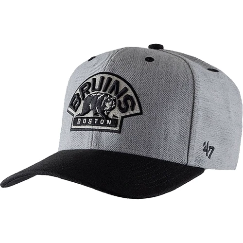 Мужская бейсболка 47 Brand Dt Boston Bruins серая (H-SCTTD01WHP-CCA)