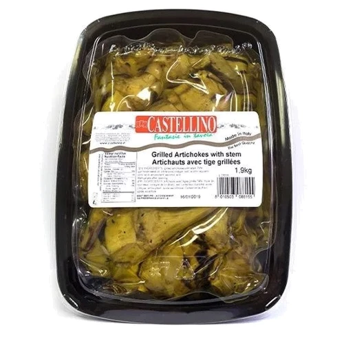 Артишоки-гриль Castellino со стеблем в масле 1,9 кг (8010503088155)