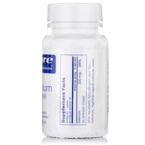 Pure Encapsulations Selenium Citrate, 60 Capsules (PE-00458): Тип Селен