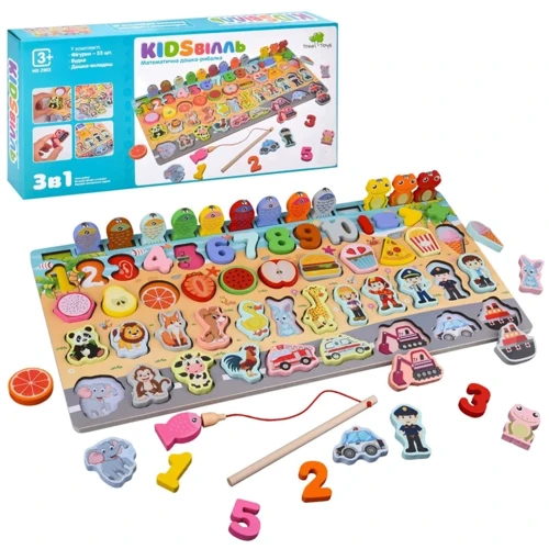Математическая доска-рыбалка KIDSвилль 3в1 Limo Toy MD 2903