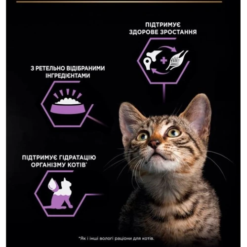 Влажный корм Pro Plan Kitten для котят мусс с курицей 85 г (7613033568619): Возраст Котята