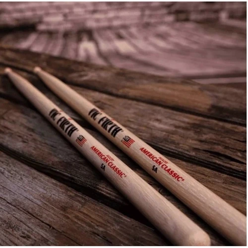 Барабанные палочки VIC FIRTH 5A AMERICAN CLASSIC: Наконечник Деревянный