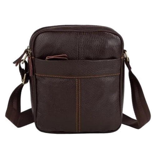 Чоловічі сумки через плече Borsa Leather коричнева (10m1025-brown): Тип Сумки