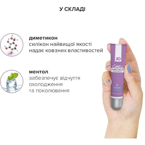 Распродажа!!! Стимулирующий гель для клитора System JO CHILL COOLING (10 мл) (cрок 07.2024)
