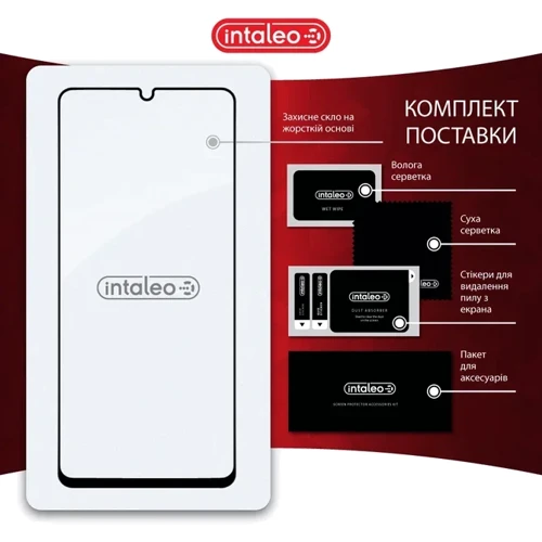 Intaleo Tempered Glass Full Glue Black for Samsung A065 Galaxy A06 фото 7