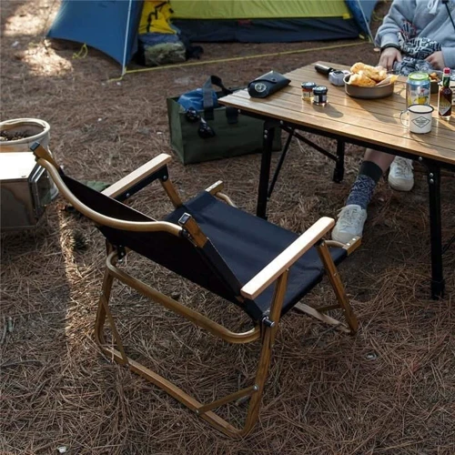 Крісло складане Naturehike MW02 NH19Y002-D 600D Oxford алюміній чорний: Тип Стул складной
