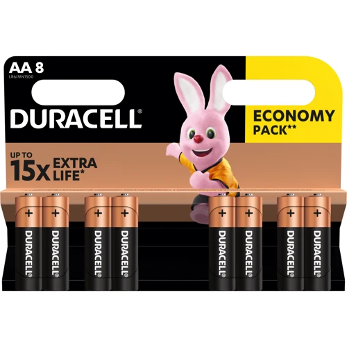 Duracell AA bat Alkaline 8шт (5006201/5014445/5015242)