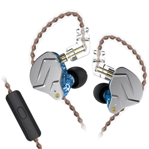 Наушники Knowledge Zenith ZSN Pro Mic Blue: Тип конструкции вакуумные