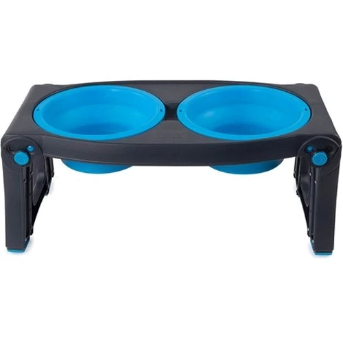 Миска Dexas двойная Adjustable 2хPet Feeder с регулированными ножками 960 мл Голубой (PW1204322194)