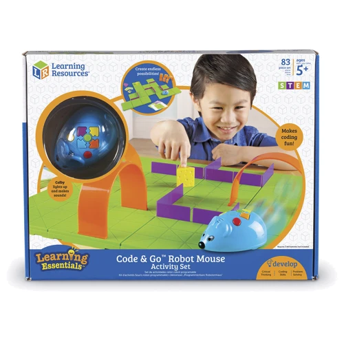 Игровой STEM-набор LEARNING RESOURCES – МЫШКА В ЛАБИРИНТЕ (программируемая игрушка,аксесс.,карточки) (LER2831)