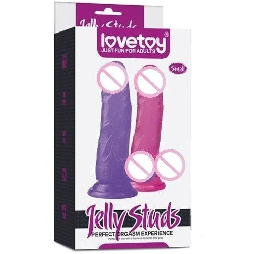 Фаллоимитатор LoveToy Jelly Studs Medium Purple