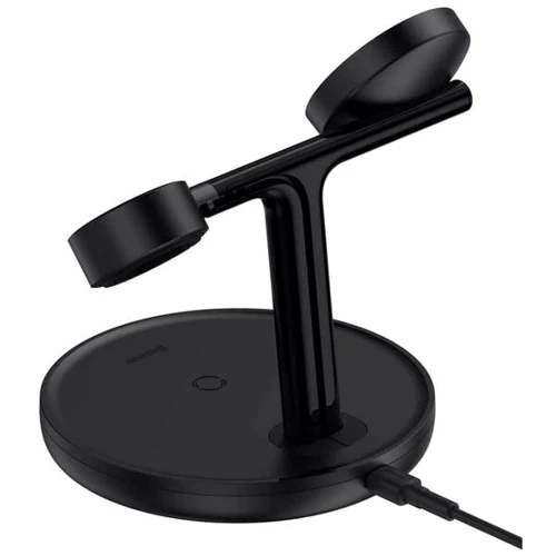 Зарядное устройство Baseus Wireless Charger Bracket MagSafe 20W Black (WXTE000101) for iPhone 16 I 15 I 14 I 13 I 12 series and Apple Watch: Особенности USB-C