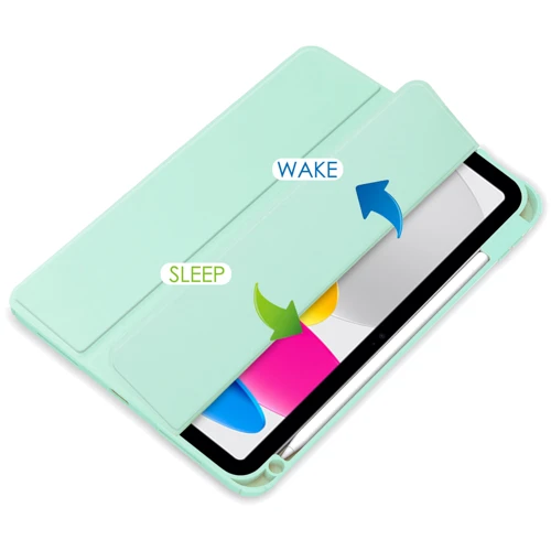 Аксесуар для iPad BeCover Soft Edge Green for iPad 10.9 (2022 / 2024) / iPad 11 2025 (709183): Особливості Приємний на дотик, Складається в підставку, Стильний зовнішній вигляд, Стильний дизайн, Зручно тримати в руці