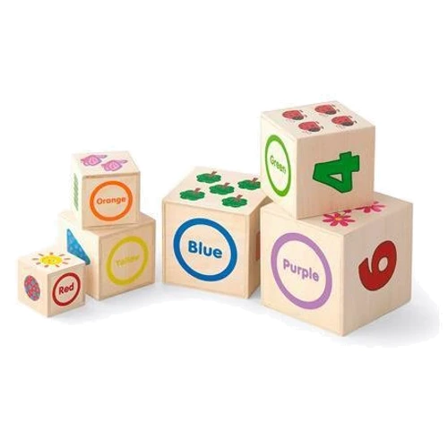 Дерев'яні кубики-пірамідка Viga Toys з цифрами (50392) фото 2