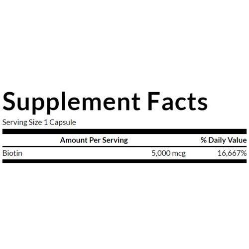 Swanson Biotin Биотин 5000 мкг 30 капсул: Форма выпуска Капсулы