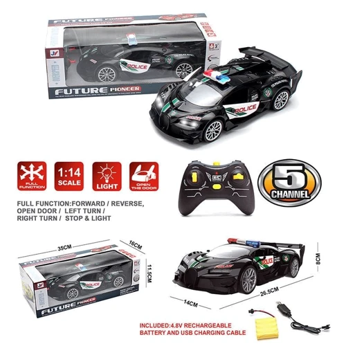 Полицейская машинка на радиоуправлении (345-263): Форма Автомобиль, Полицейская машина