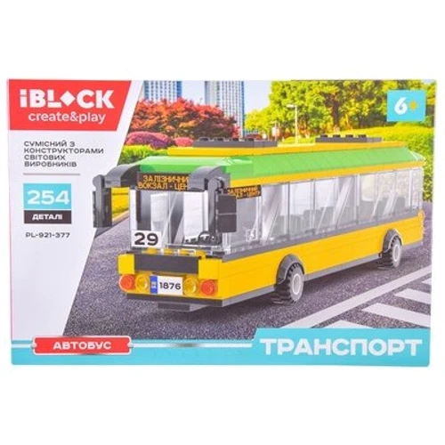 Конструктор IBLOCK Транспорт Автобус (PL-921-377) фото 1