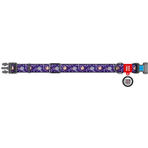 Ошейник WAUDOG Nylon с QR паспортом рисунок Рик и Морти 2 XL 25 мм 35-58 см (4504-0281): Производитель WAUDOG