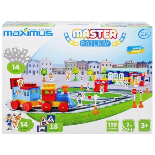 Конструктор Maximus Мастер Железная дорога, 119 элементов (5209): Производитель Maximus