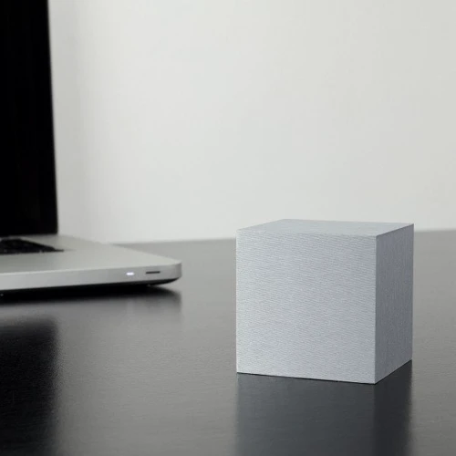 Годинник-будильник на акумуляторі Gingko Cube Англія алюміній (GK08W6) фото 2