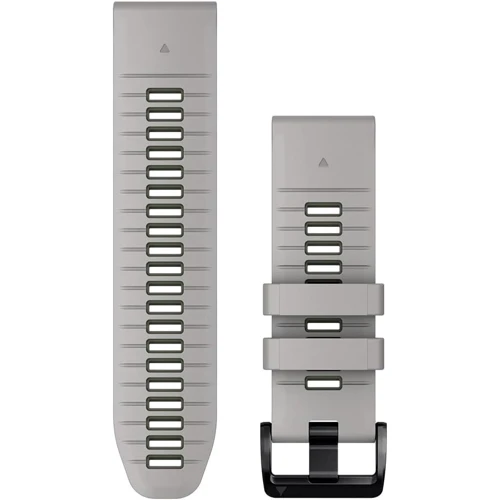 Ремешок QuickFit 26 Watch Bands Fog Grey/Moss Silicone (010-13281-08)