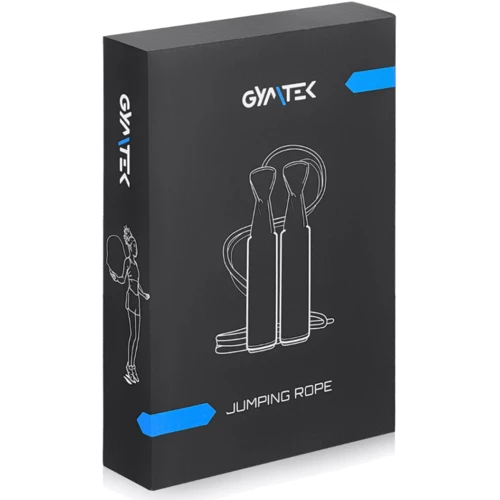 Скакалка Скакалка Gymtek скоростная с подшипниками черная (5907766663997): Толщина троса, мм 2.5