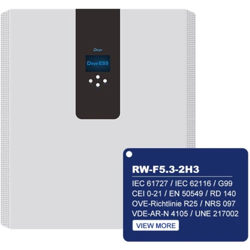 Система хранения энергии Deye All-in-one ESS 3.6kW 1 фаза + батарея 51.2V 5.3kWh LiFePO4 (RW-F5.3-2H3)