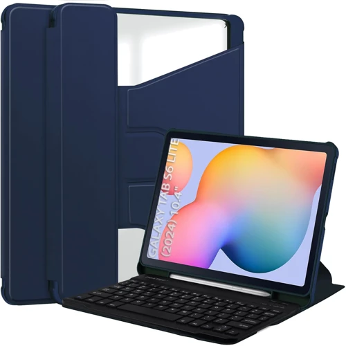 Аксессуар для планшетных ПК BeCover Case Rotatable Smart Keyboard Deep Blue for Samsung Galaxy Tab S6 Lite 2024 P620/P625/P627 (712588)