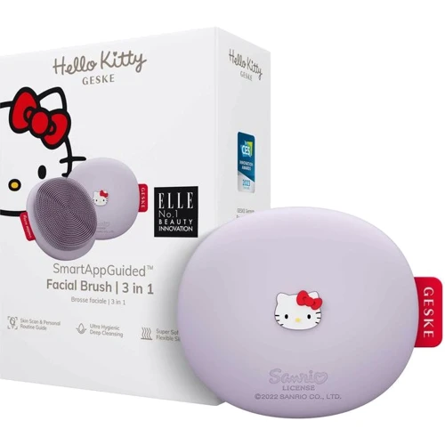 Щетка для лица GESKE Facial Brush 3 в 1 Hello Kitty Purple (HK000017PU01)