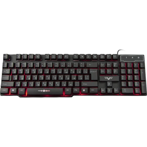 Клавиатура Frime Firefly II Black RUS/UKR (FLK19110): Интерфейс подключения USB