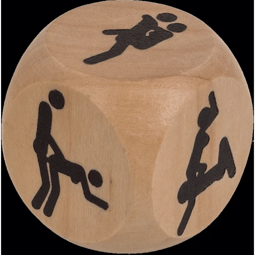 Деревянный кубик Kama Sutra Wooden Dice, 3 x 3 см: Производитель OOTB