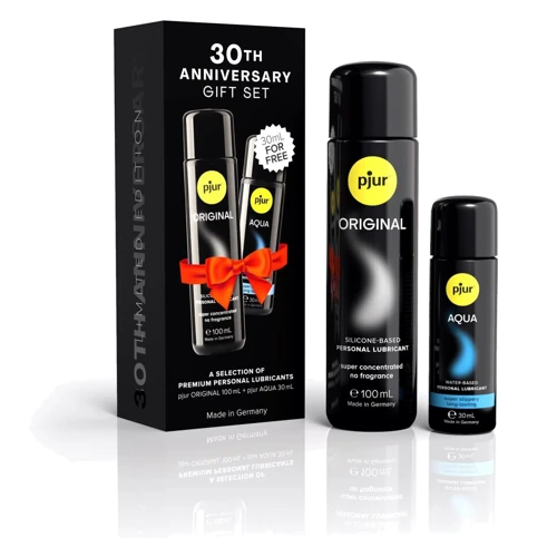 Юбилейный набор лубрикантов pjur 30th Anniversary Gift Set: Original 100 мл и Aqua 30 мл